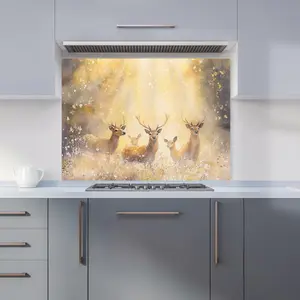 Ava Sterling: 00010 Premium Glass Kitchen Splashback W900mm x H650mm