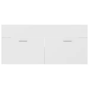 Yamna 1000mm Single Bathroom Vanity with Integrated Ceramic Basin White