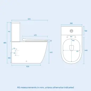 Nes Home P-Shaped LH Bath White 550mm Vanity Basin Unit WC Unit & Toilet Suite