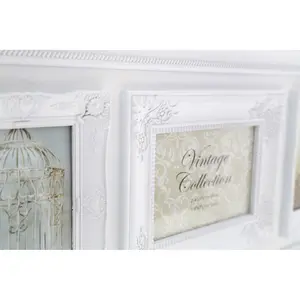 Maison by Premier Vintage Style White 3 Photo Frame