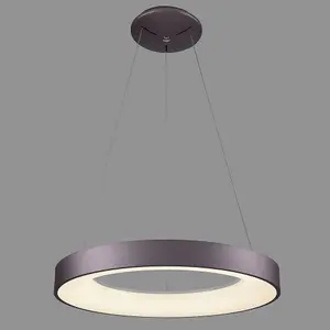 Luminosa Modern LED Hanging Pendant Coffee, Warm White 3000K 2200lm