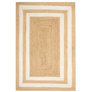 Jute Area Rug 160 x 230 cm Beige GEMEREK