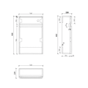 Marvel Back to Wall Toilet WC Unit in Gloss White