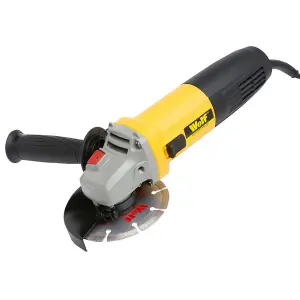 850w Angle Grinder Wolf 115mm Corded with Diamond Disc