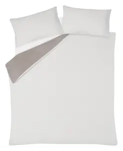 Smart Living Luxury Super Soft & Reversible Teddy Fleece Duvet Cover and Pillowcase