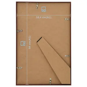 Berkfield Photo Frames Collage 5 pcs for Wall/Table Bronze 59.4x84 cm MDF