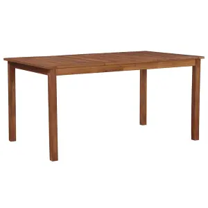 Berkfield Garden Table 150x90x74 cm Solid Acacia Wood