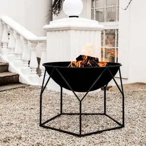 Outdoor Buckingham Firebowl Black Iron H51cm W70Cm