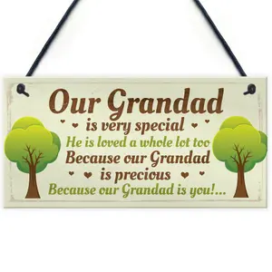 Grandad Gift Hanging Plaque Cute Gifts For Grandad From Grandchildren Gifts For Him