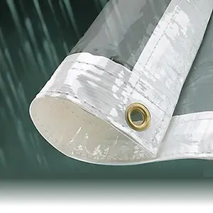 2M x 3M CLEAR HEAVY DUTY WATERPROOF TARPAULIN SHEET TARP COVER WITH EYELETS