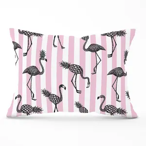 Pineapple Flamingo Cushions 33cm x 48cm