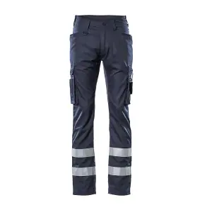 Mascot Frontline Service Trousers with Reflective Tape (Dark Navy)  (34.5) (Leg Length - Long)