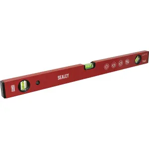 600mm Precision Milled Powder Coated Spirit Level with 45 Degree Angle