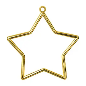 SHAPED FRAMES STAR - Frame: Plastic: Star Shaped: 9 x 7cm: Gold - Vervaco