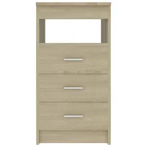 Berkfield Drawer Cabinet Sonoma Oak 40x50x76 cm Engineered Wood