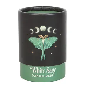 White Sage Scented Jar Candle. 25 Hours Burn Time