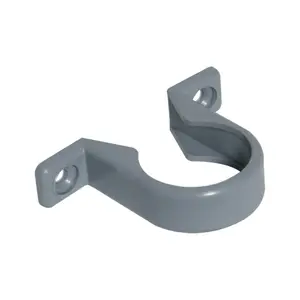 FloPlast Push Fit Waste Pipe Clip 50mm Grey (Pack of 10)