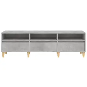 Berkfield TV Cabinet Concrete Grey 150x30x44.5 cm Engineered Wood