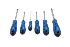 Laser Tools 7613 6pc Screwdriver Set Flat & Pozi