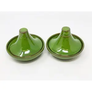 Selena - Mini Tagine Dip Dish - Blue - Set of 2 (Set of 2) Green