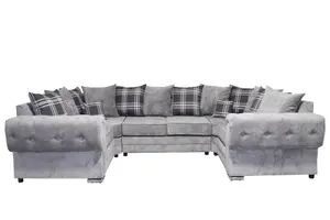 Verona U Shape 6 Seater - Chenille