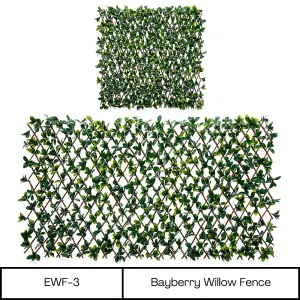 Expanding Wooden Trellis Privacy Screen - 200cm x 100cm - Garden Balcony Fence - Bayberry