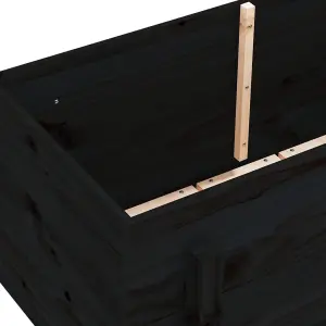 Berkfield Garden Raised Bed Black 101x50x57 cm Solid Wood Pine