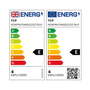 TCP E27 4W 470lm Clear Mini globe Warm white LED filament Light bulb