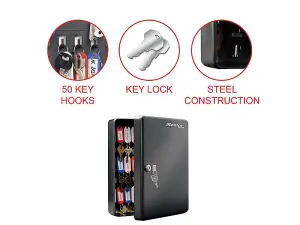 Secure Your Keys with Master Lock Medium Key Storage Box for 50 Keys