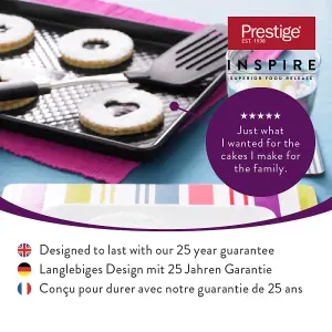 Prestige Inspire Black Carbon Steel Freezer and Oven Safe Non-Stick Baking Tin Set Pack of 3