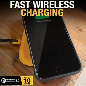 Dewalt Wireless QI Fast Charging Phone Charger Pad with Kevlar Type C USB Cable