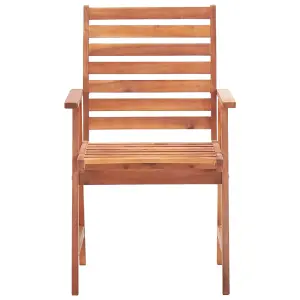 Berkfield Outdoor Dining Chairs 4 pcs Solid Acacia Wood