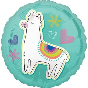 Amscan Llama Foil Balloon Multicoloured (One Size)