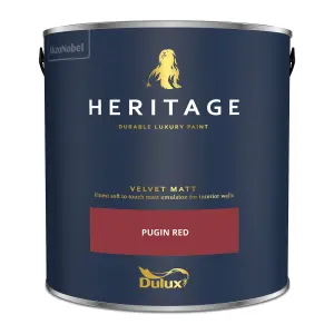 Dulux Trade Heritage Pugin Red Velvet matt Wall paint, 2.5L