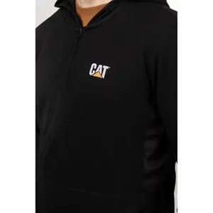 Caterpillar - Coolmax Quarter Zip Hoodie - Black - X Large