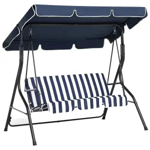 Patio Swing CHAPLIN Metal Dark Blue