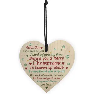 Red Ocean Memorial Christmas Tree Decoration Bauble Xmas Gift Wooden Hanging Sign Rememberance Plaque Ornament