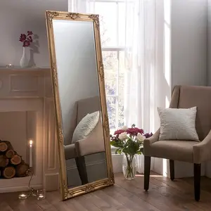 Madeleine Glass Mirror Gold / 74cm W x 163cm W