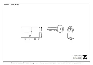 From The Anvil Black 35/35 6pin Euro Cylinder KA