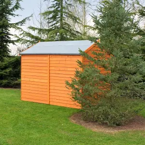 Shire 8x6 Overlap Premium Double Door Windowless Apex Shed Pressure Treated