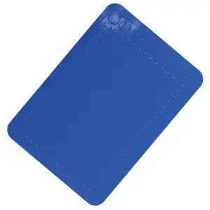 Blue Silicone Anti Slip Table Mat - 250 x 180mm - Dishwasher Safe Dining Mat