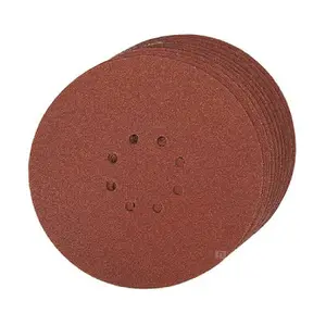 20 x Hook and Loop 225mm Sanding Disc Sheets 80 Grit Palm Sander Orbital Pads