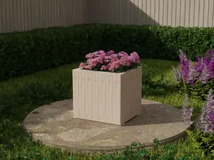 WoodyBloom3 wooden planter, 600x600x600