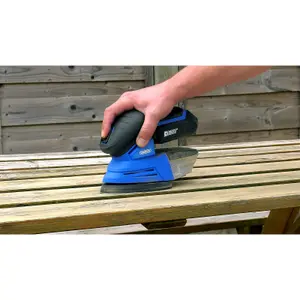 Draper  D20 20V Tri-Base Detail Sander, 1 x 2.0Ah Battery, 1 x Charger 00608