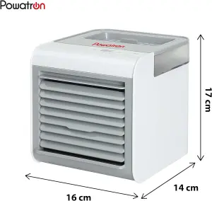 3 in 1 Portable Cool Unit Evaporative Air Cooler Chiller Conditioner Humidifier Purifier - With Soothing Mood Light