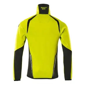 Mascot Accelerate Safe Microfleece Jacket with Half Zip (Hi-Vis Yellow/Black)  (XXXXX Large)