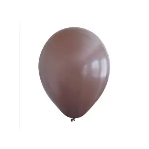 Kalisan Latex Retro Balloons (Pack of 100) Chocolate Brown (One Size)