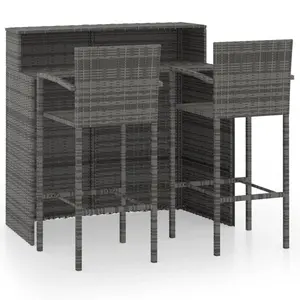 Evaan Ebern Designs Bar Set Grey