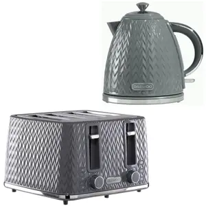 DAEWOO Argyle 3000W Retro Matching Kettle & 4-Slice Toaster Set 6 Level Browning Colour