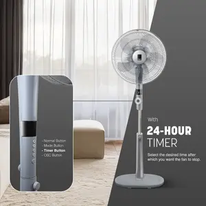 KEPLIN 16 Inch Tower Pedestal Fan 26-Speed, 10 Blades Standing Fan